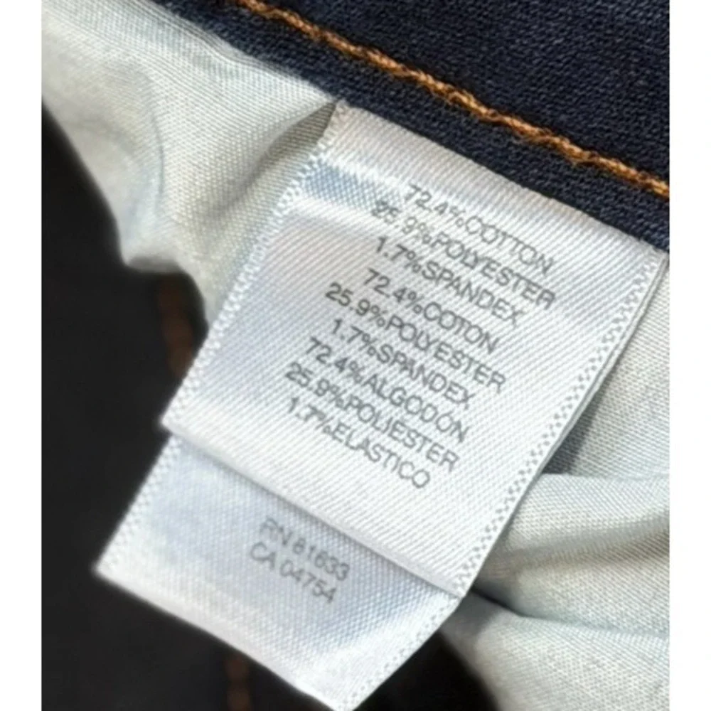 Kenneth Cole Reaction Skinny Jeans Womens Size 12 Blue Denim Dark Wash